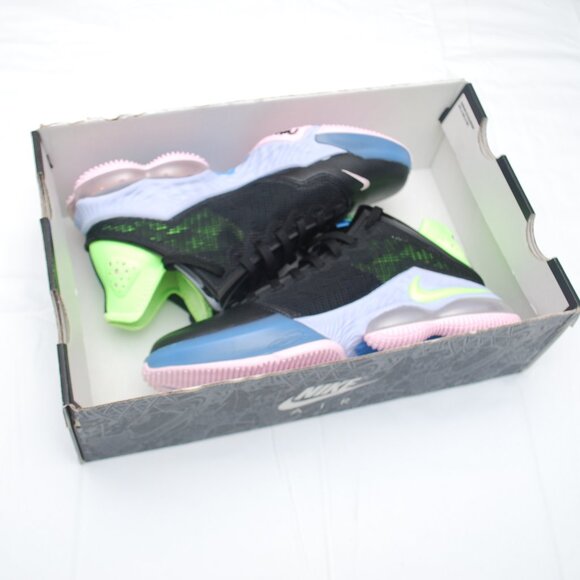 Nike Lebron XIX Low in Black/Ghost Green-Purple Pulse Brand New - Picture 11 of 11